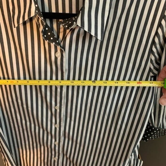 VINTAGE Alia Striped Button Up - Size 12 - Picture 7 of 9